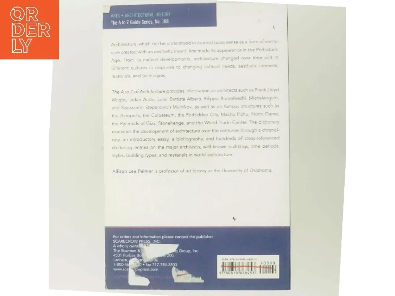 Billede 3 - The A to Z of Architecture af Allison Lee Palmer (Bog)