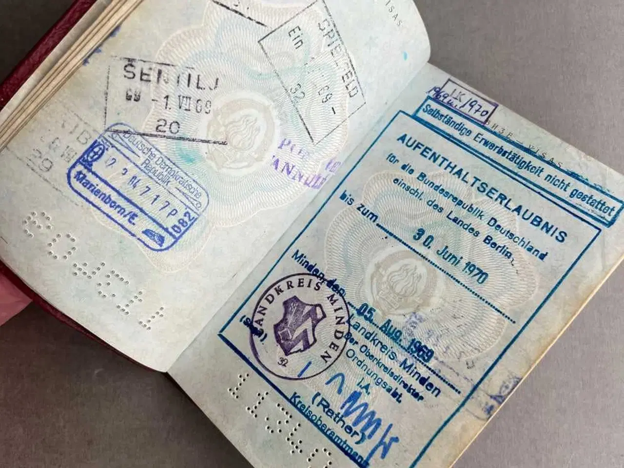 Billede 7 - Østtysk DDR Jugoslavisk Pas