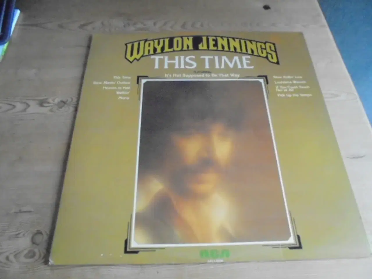 Billede 1 - LP – Waylon Jennings – This Time – fin stand 