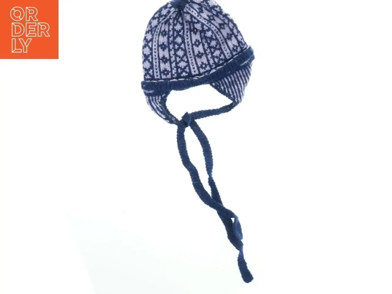 Billede 3 - Strikhue med øreklapper (str. Ø. 17 cm)