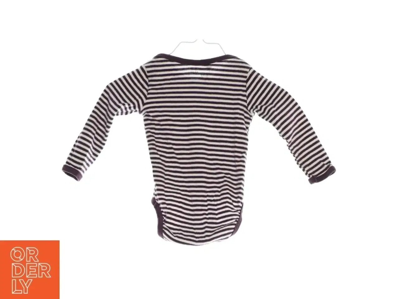 Billede 2 - Hvid/lilla langærmet bodystocking fra Mads og Mette (Str. 68)