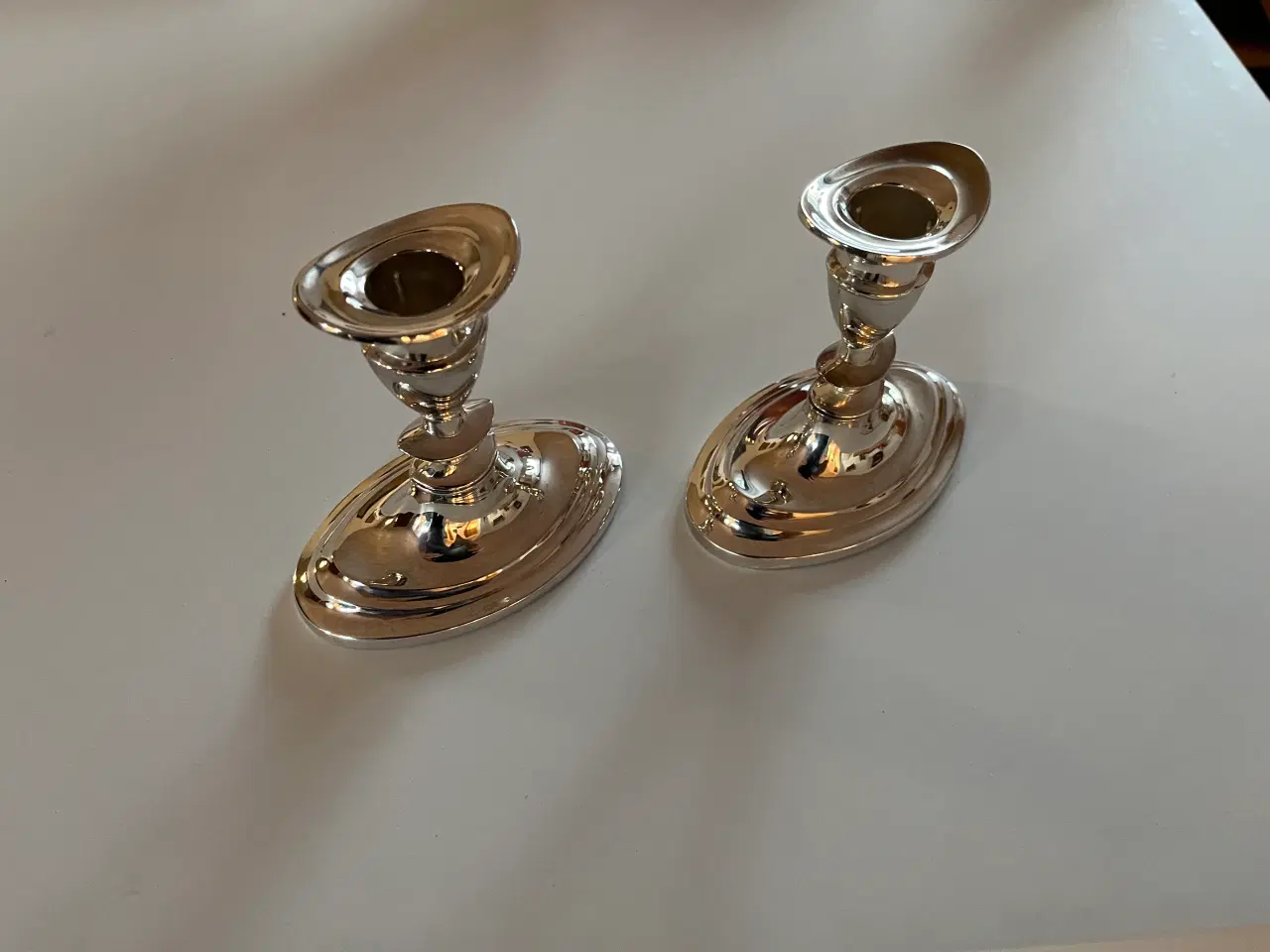 Billede 1 - Sølv lysestager.