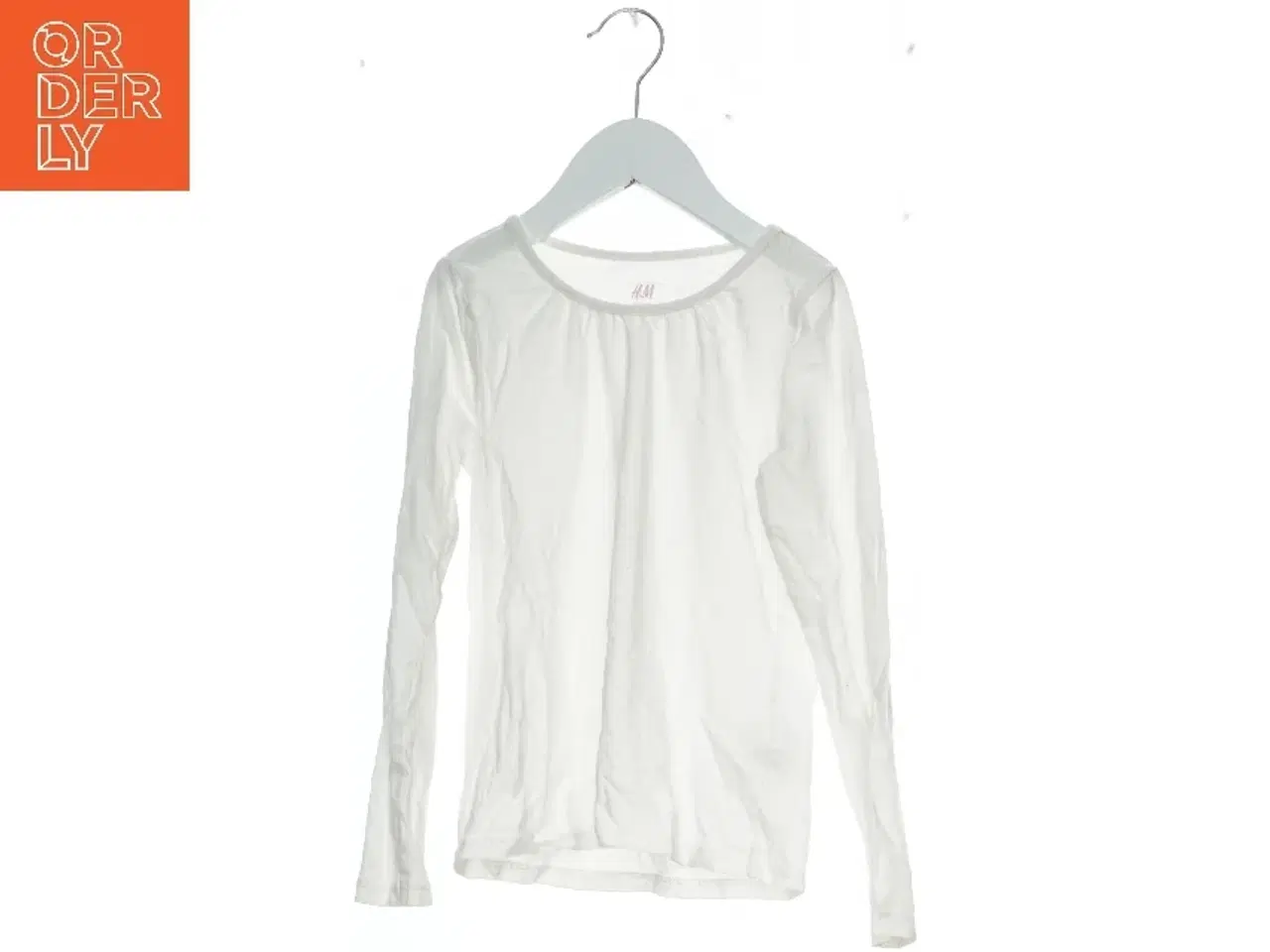 Billede 1 - Langærmet hvid bluse fra H&M (str. 128)