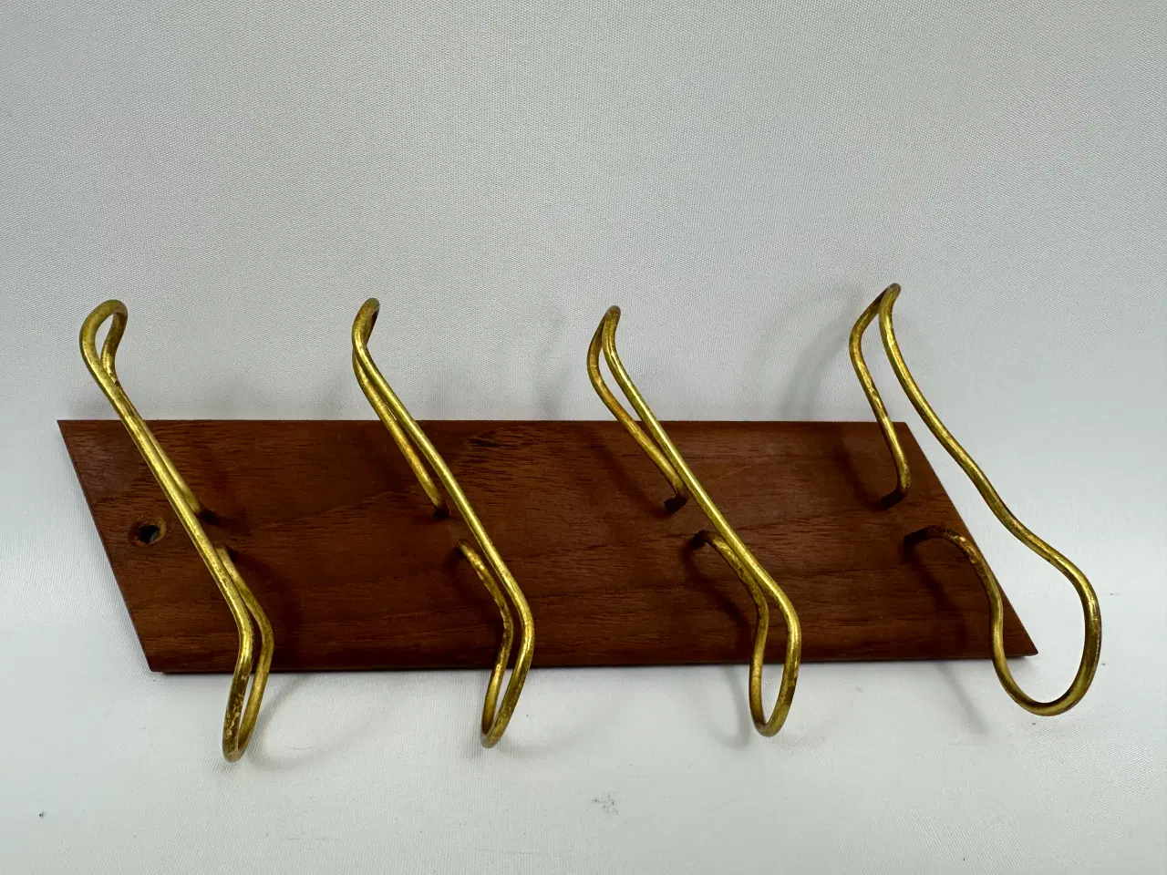 Billede 6 - Retro pibeholder i teak / messing