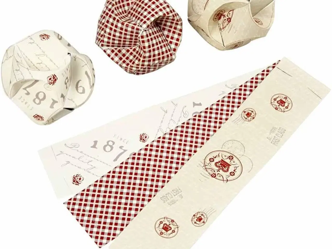 Billede 1 - Click ornamenter, diam. 5 cm, str. 3,5x8,8 cm, 9sæt/ 1 pk.