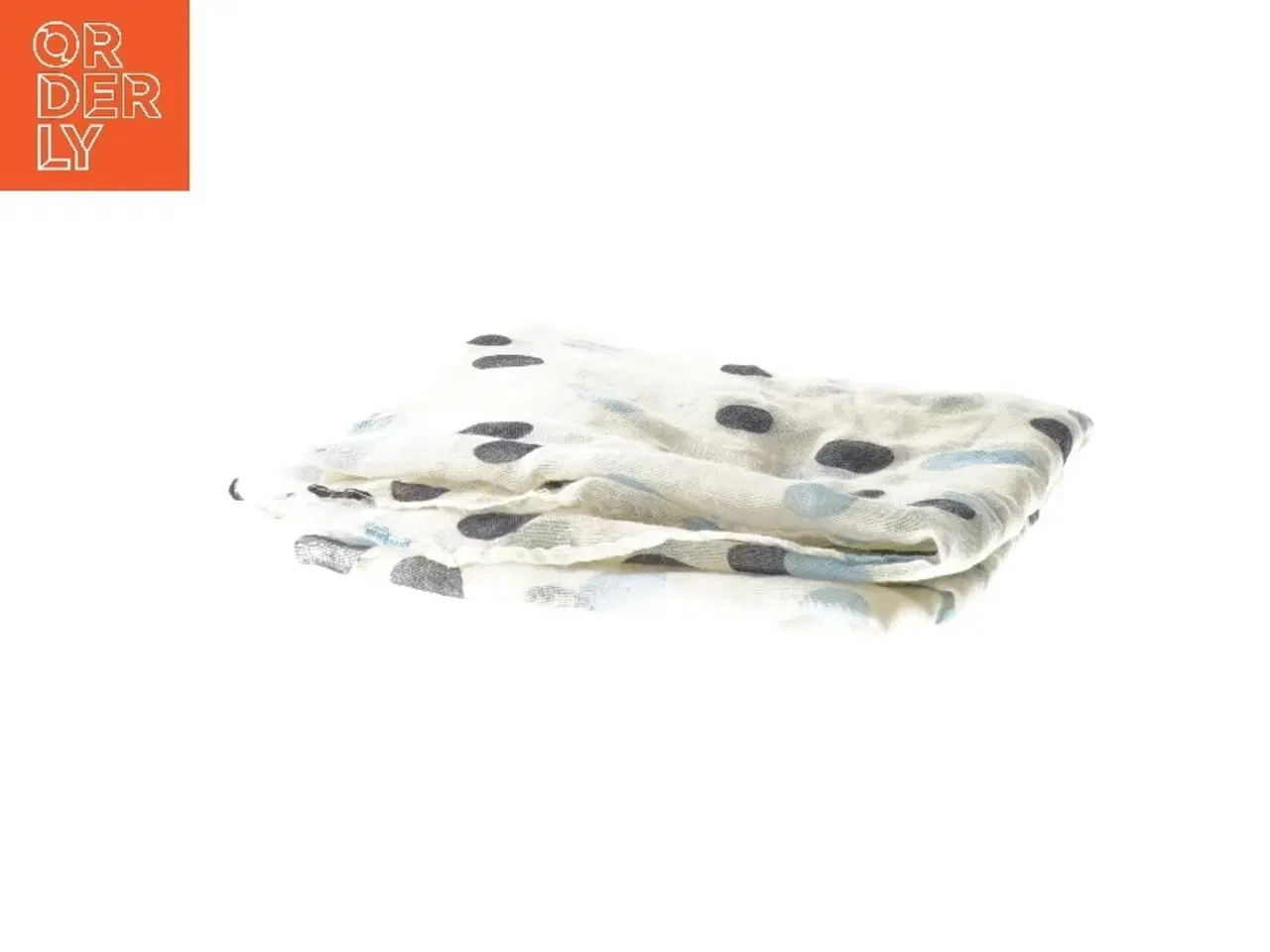 Billede 4 - Tørklæde med prikker (str. 90x190 cm)