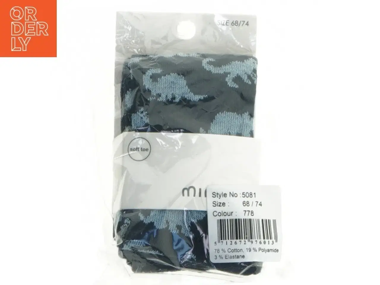 Billede 1 - Baby strømpebukser med dinosaurmønster fra Minymo (str. 74)