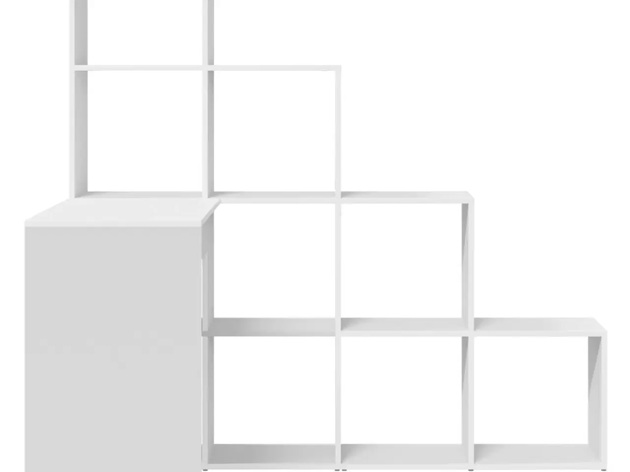 Billede 5 - Hjørneskrivebord Hvid 101,5 x 149,5 x 149,5 cm Konstrueret træ