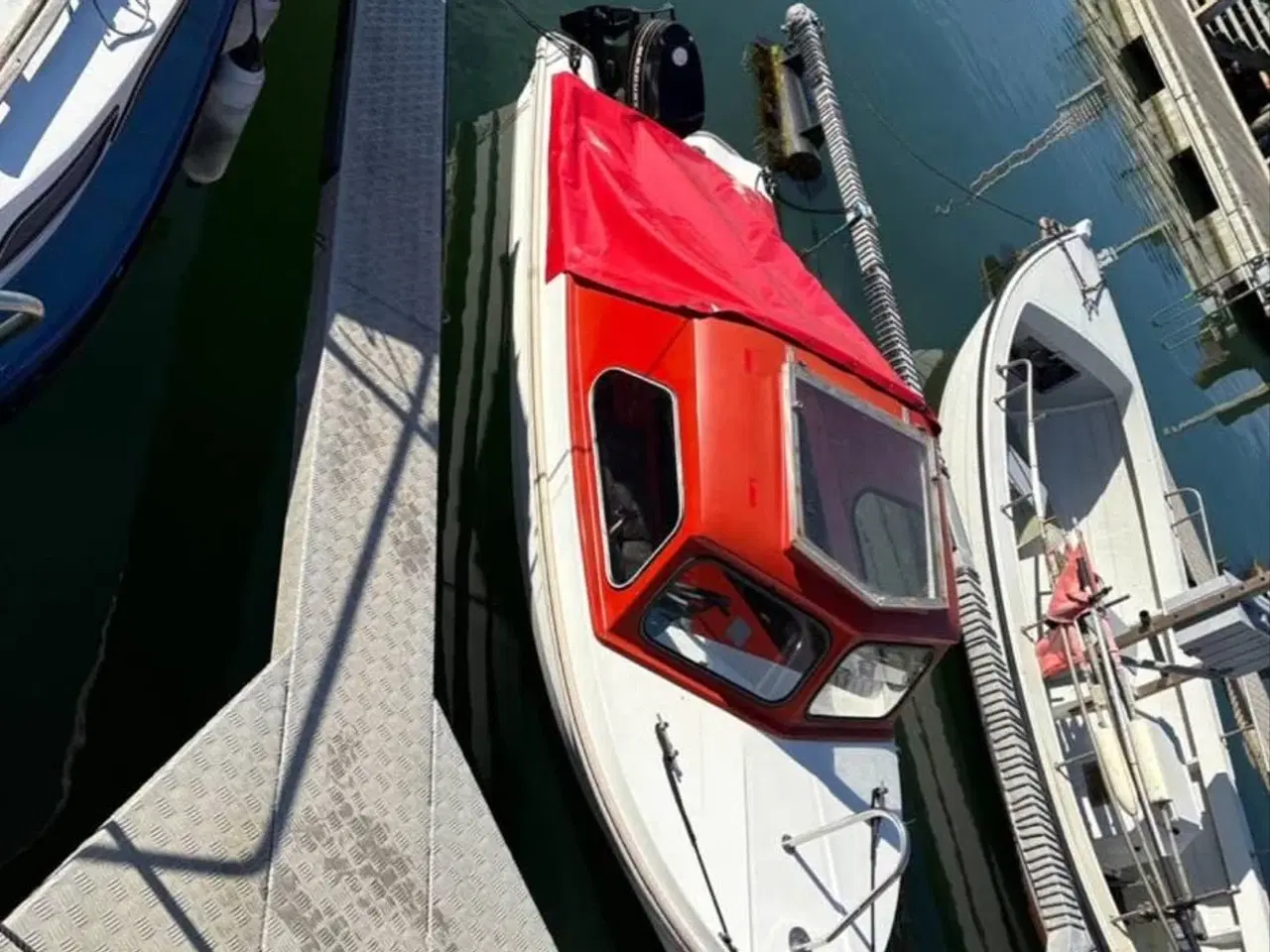Billede 3 - Jolle Mørebas 15 cabin med trailer og 30hk motor.