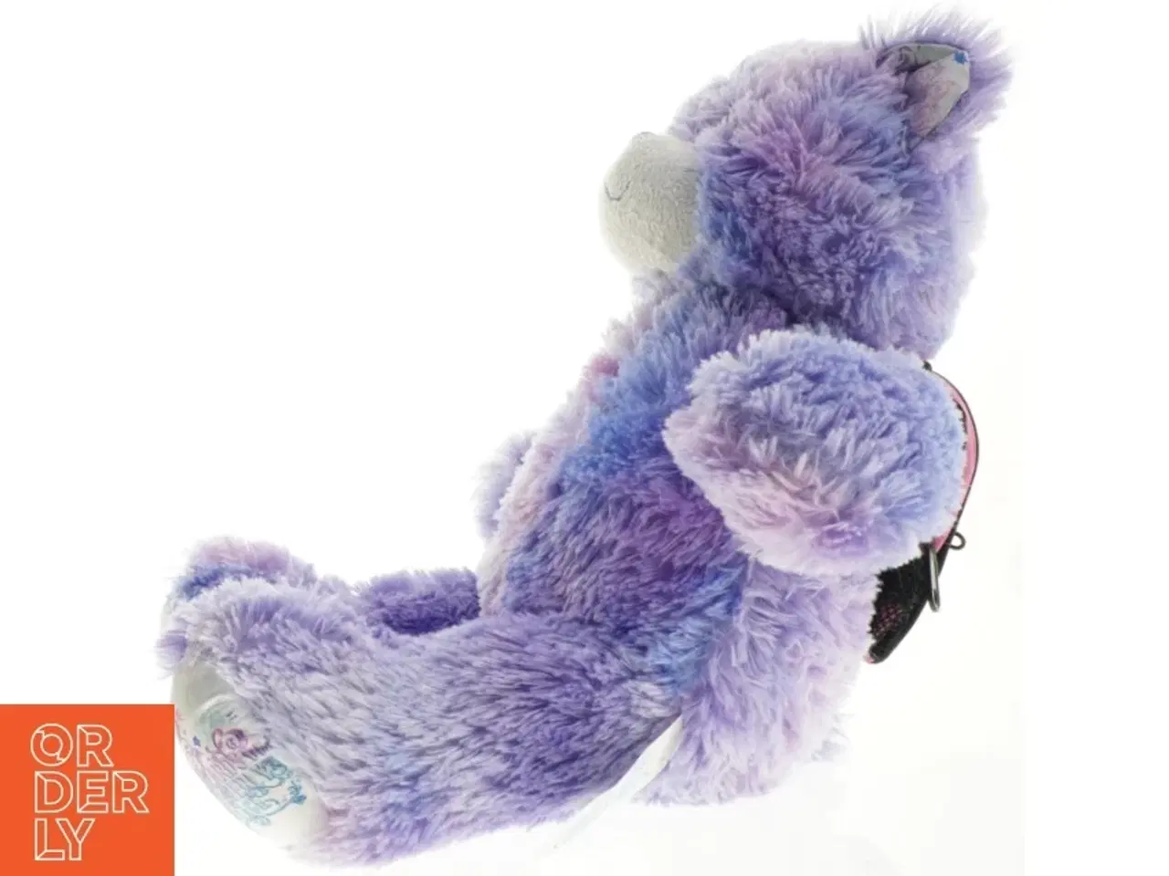 Billede 2 - Flerfarvet teddybjørn med rygsæk (str. 45 x 26 cm)