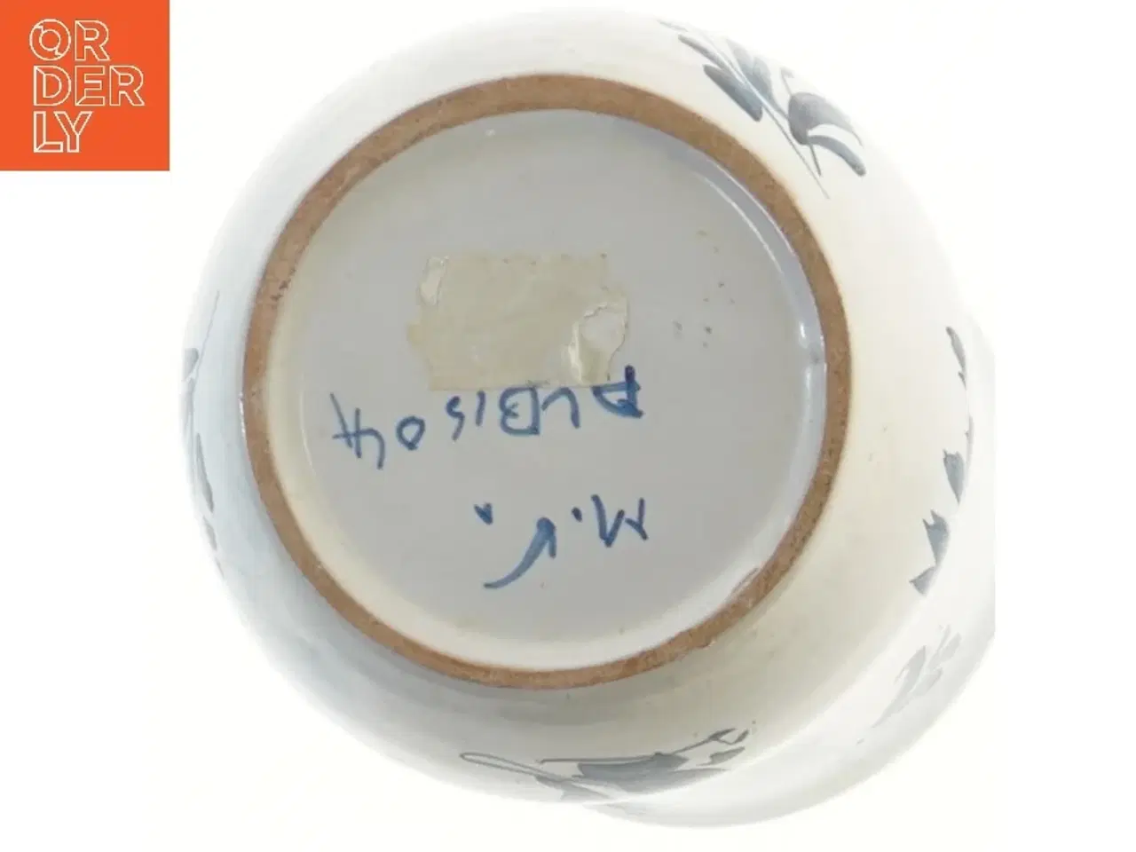 Billede 3 - Blå og hvid vase (str. 21 cm)