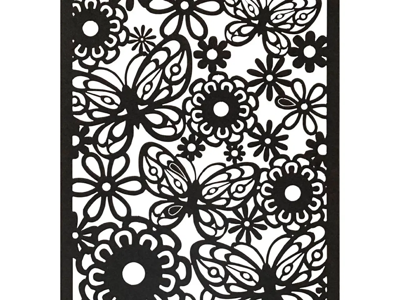 Billede 1 - Elegant sort blondekarton 10,5x15 cm - 10 stk.