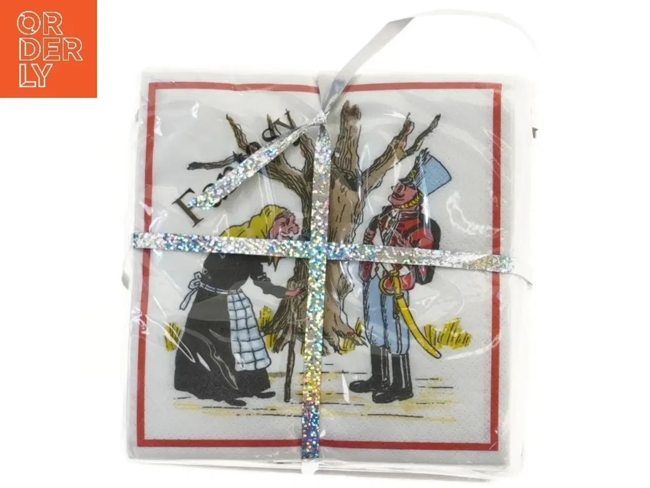 Billede 2 - Servietter med eventyrillustrationer (str. 16x16 cm)