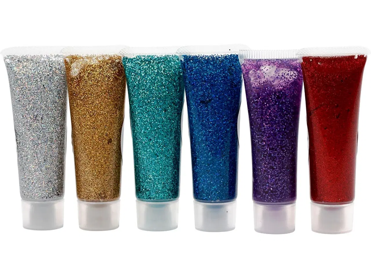 Billede 1 - Eulenspiegel Glittergel , ass. farver, 6x18 ml/ 1 pk.