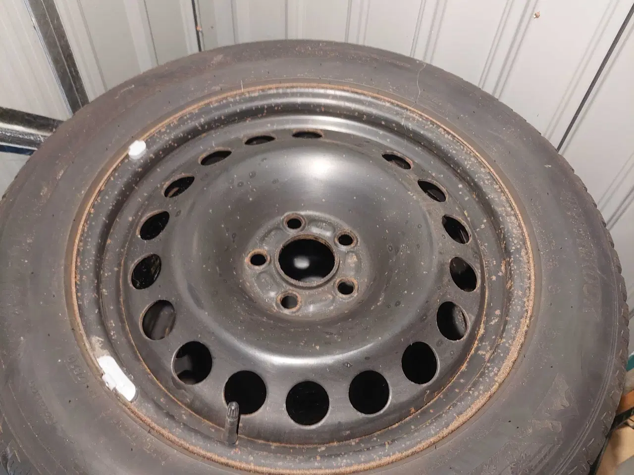 Billede 4 - 4 stålfælge med TPMS. 5X108