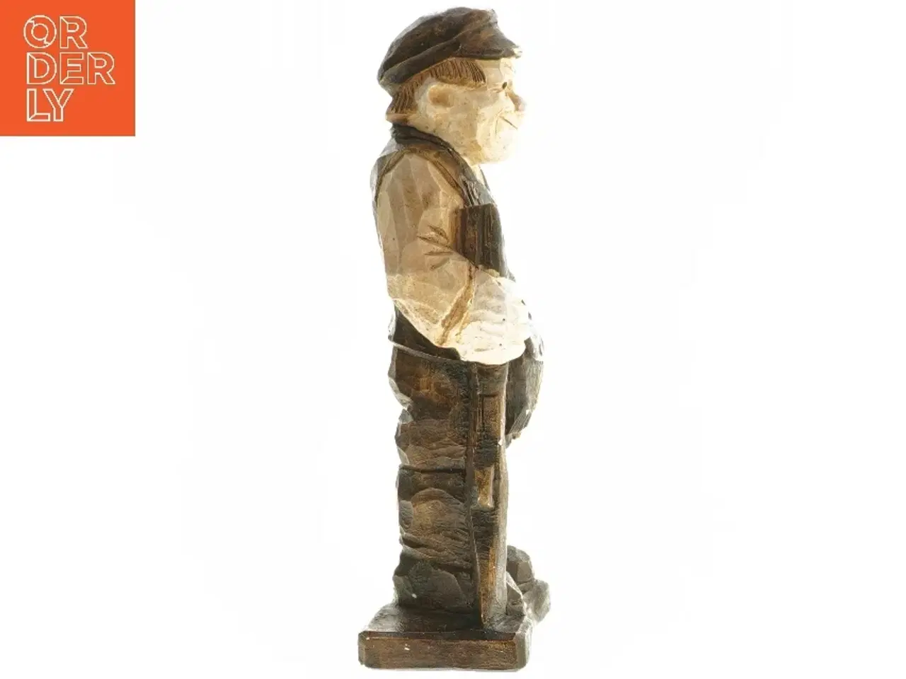 Billede 3 - Træfigur af arbejder (str. 24,5 cm)