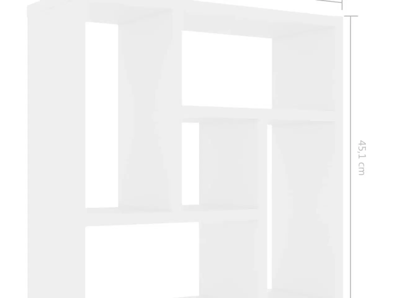 Billede 6 - Væghylde 45,1x16x45,1 cm spånplade hvid