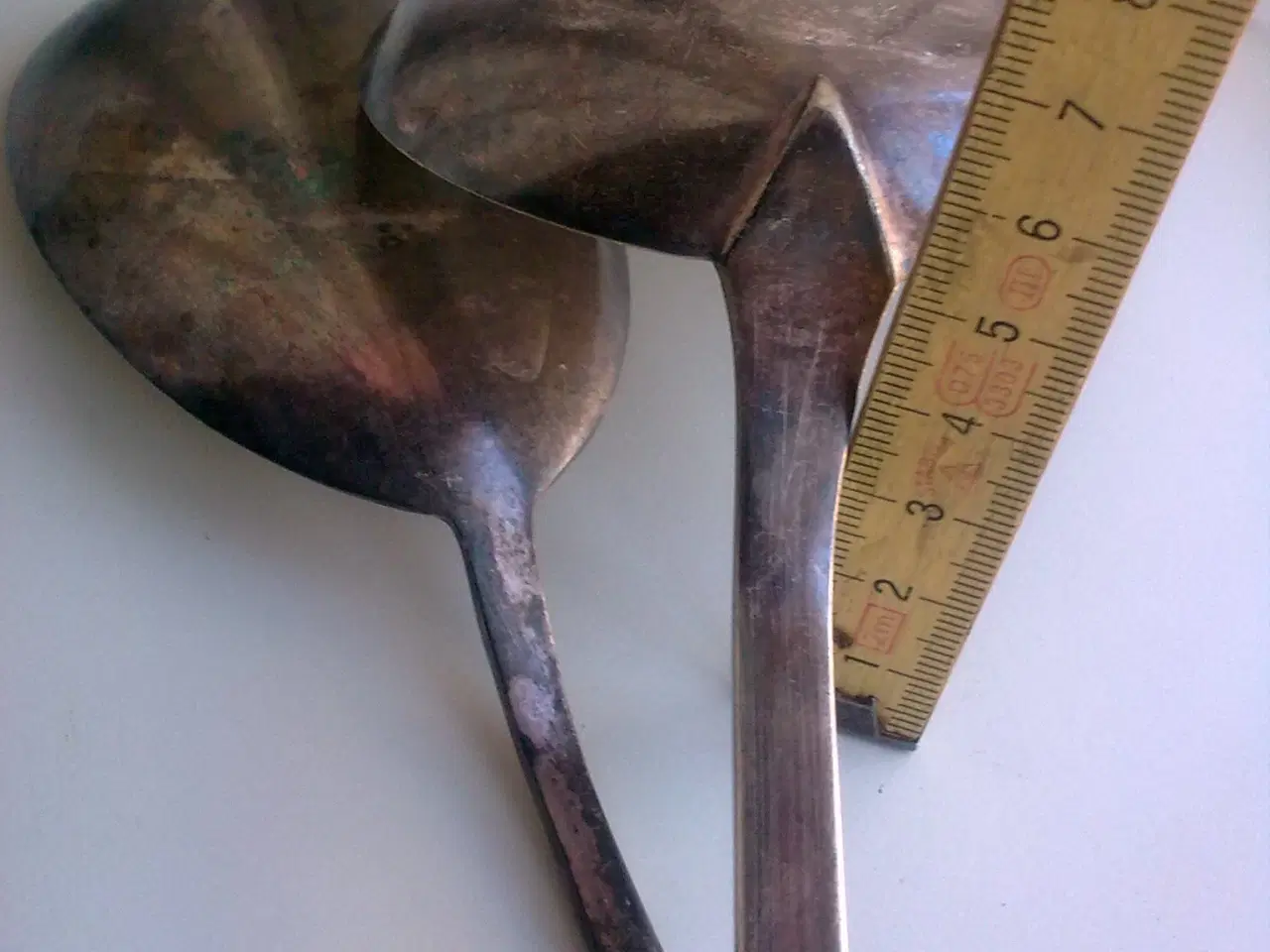 Billede 3 - KÆMPE sølvplet Kartoffel suppe ske SJOV