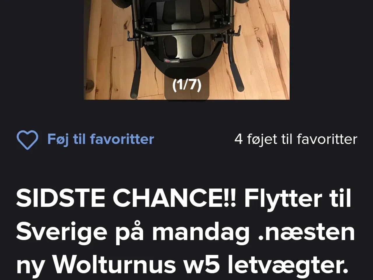 Billede 1 - Kørestol 