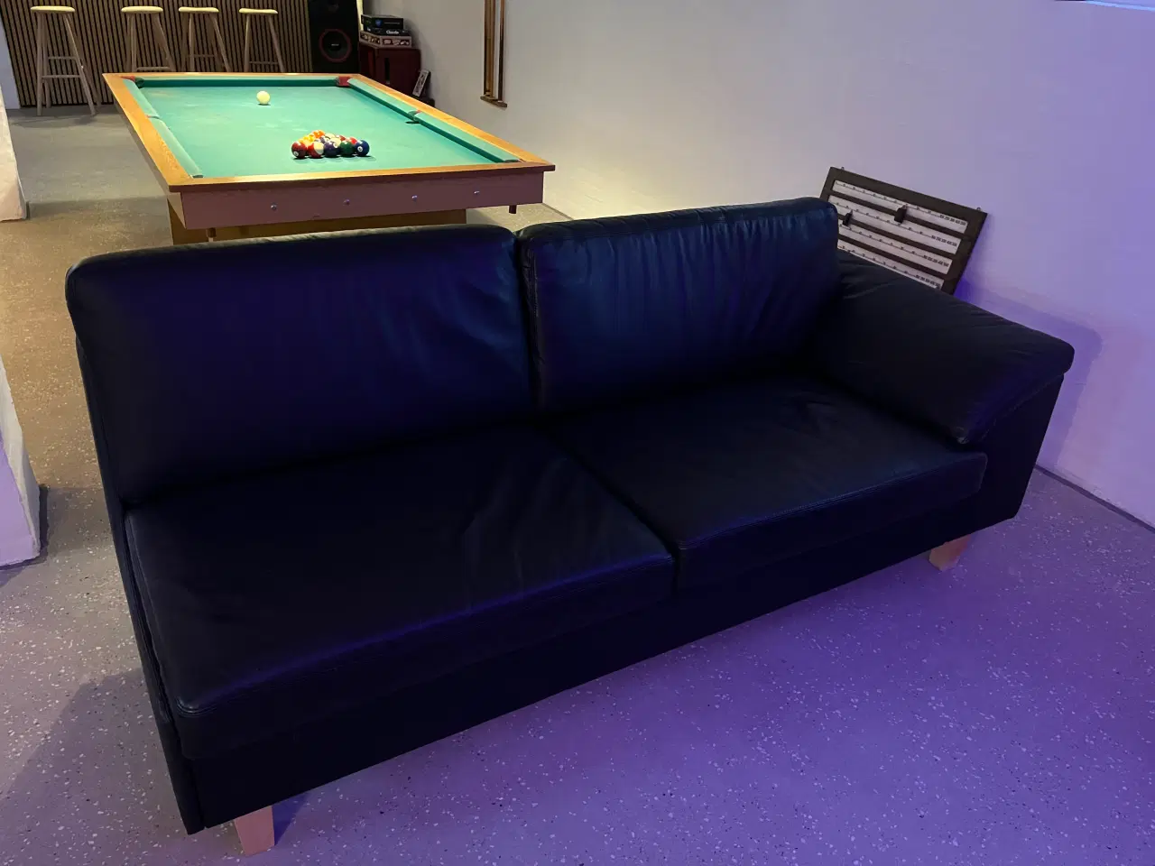 Billede 1 - Sofa i semianilinlæder