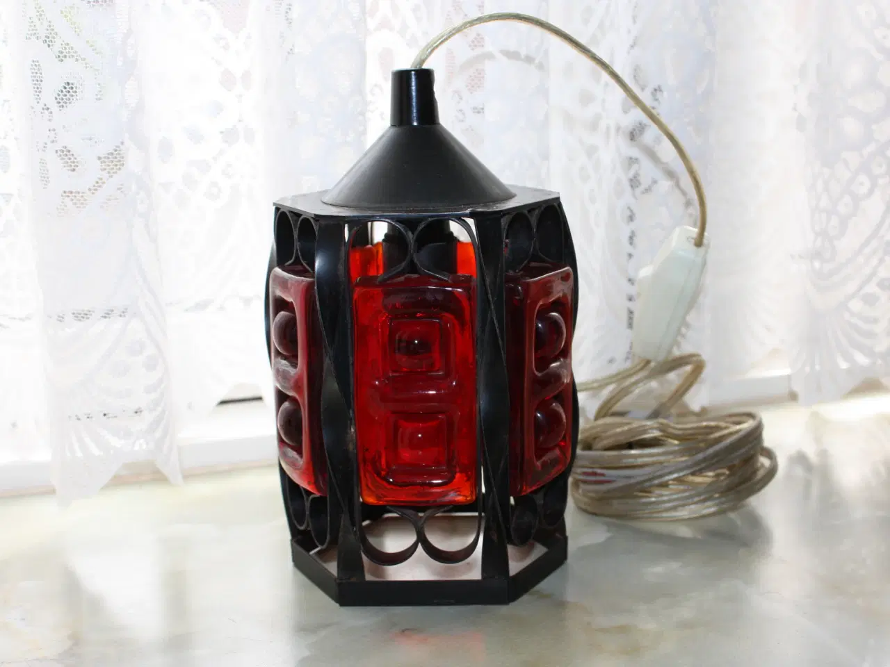 Billede 5 - Alvesta Svensk Design glas lampe højde 19 cm