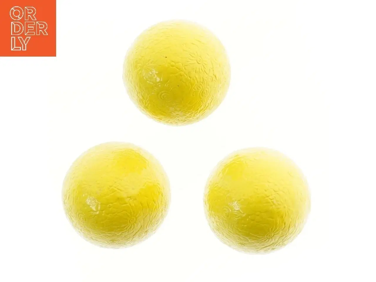 Billede 2 - Dekorative gule æg (str. 3 stk 12,5 cm)