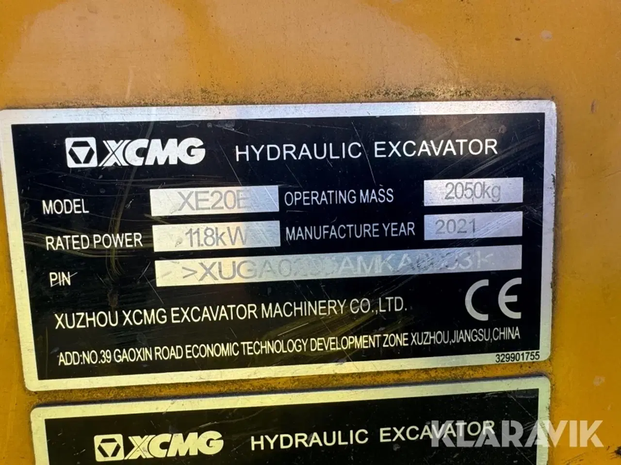Billede 5 - Gravemaskine XCMG XE20E