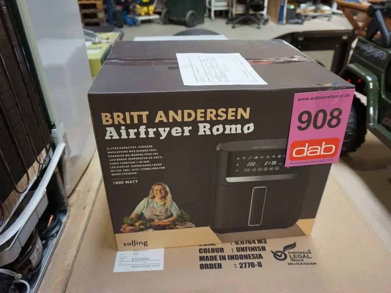 Billede 3 - Britt Andersen Airfryer Rømø 1800w 8L.