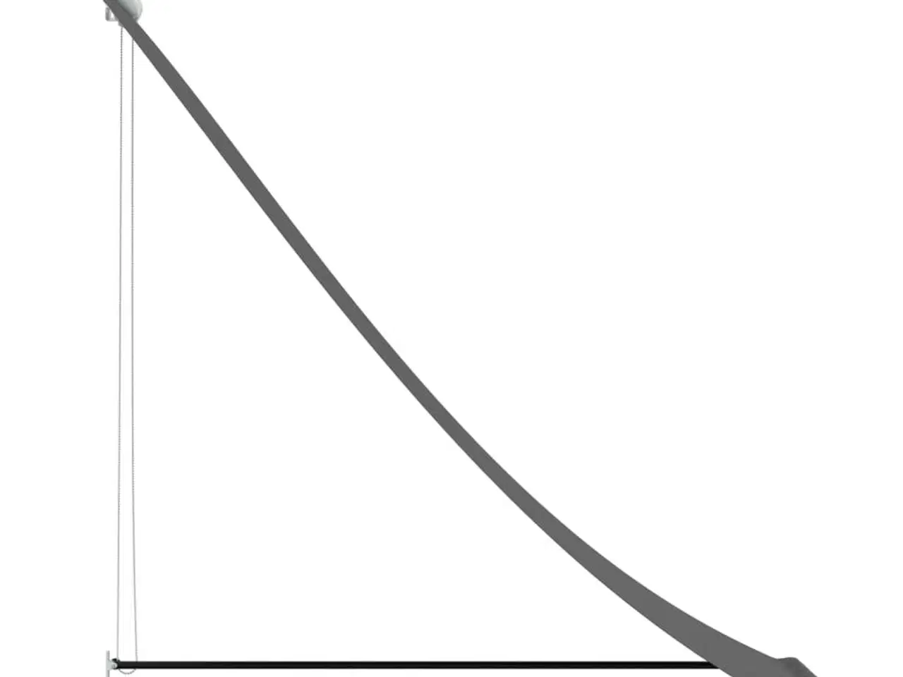 Billede 4 - Markise 150x150 cm sammenrullelig stof og stål antracitgrå