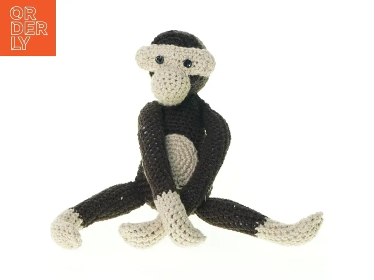 Billede 1 - Hæklet abe (str. 25 x 6 cm)