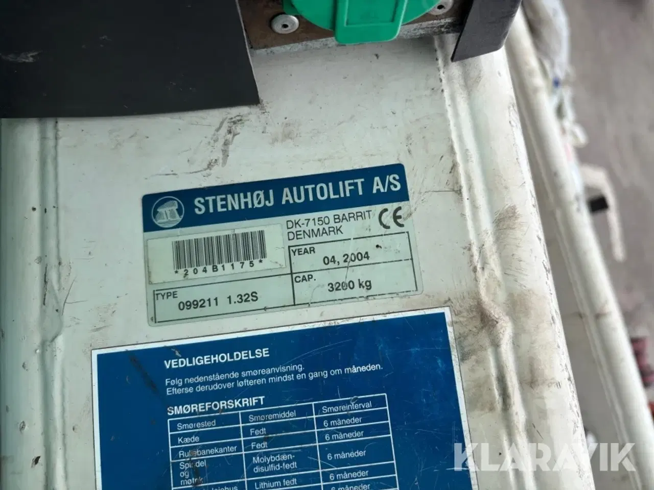 Billede 6 - Autolift Stenhøj Autolift A/S 1.32S 1 styk