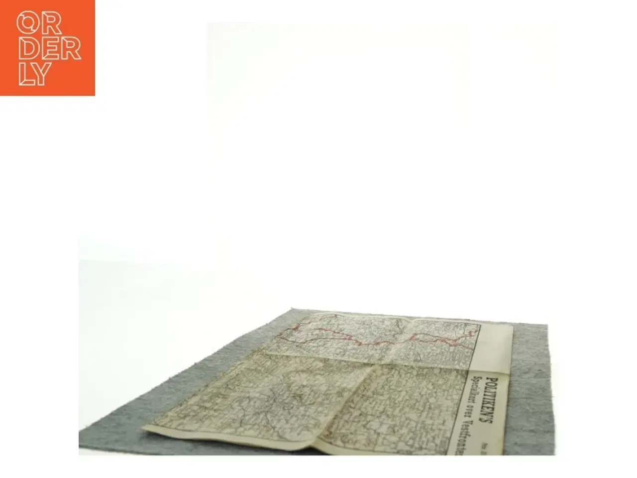 Billede 3 - Vintage kort over Vestfronten / Tyskland (str. 46 x 32 cm)