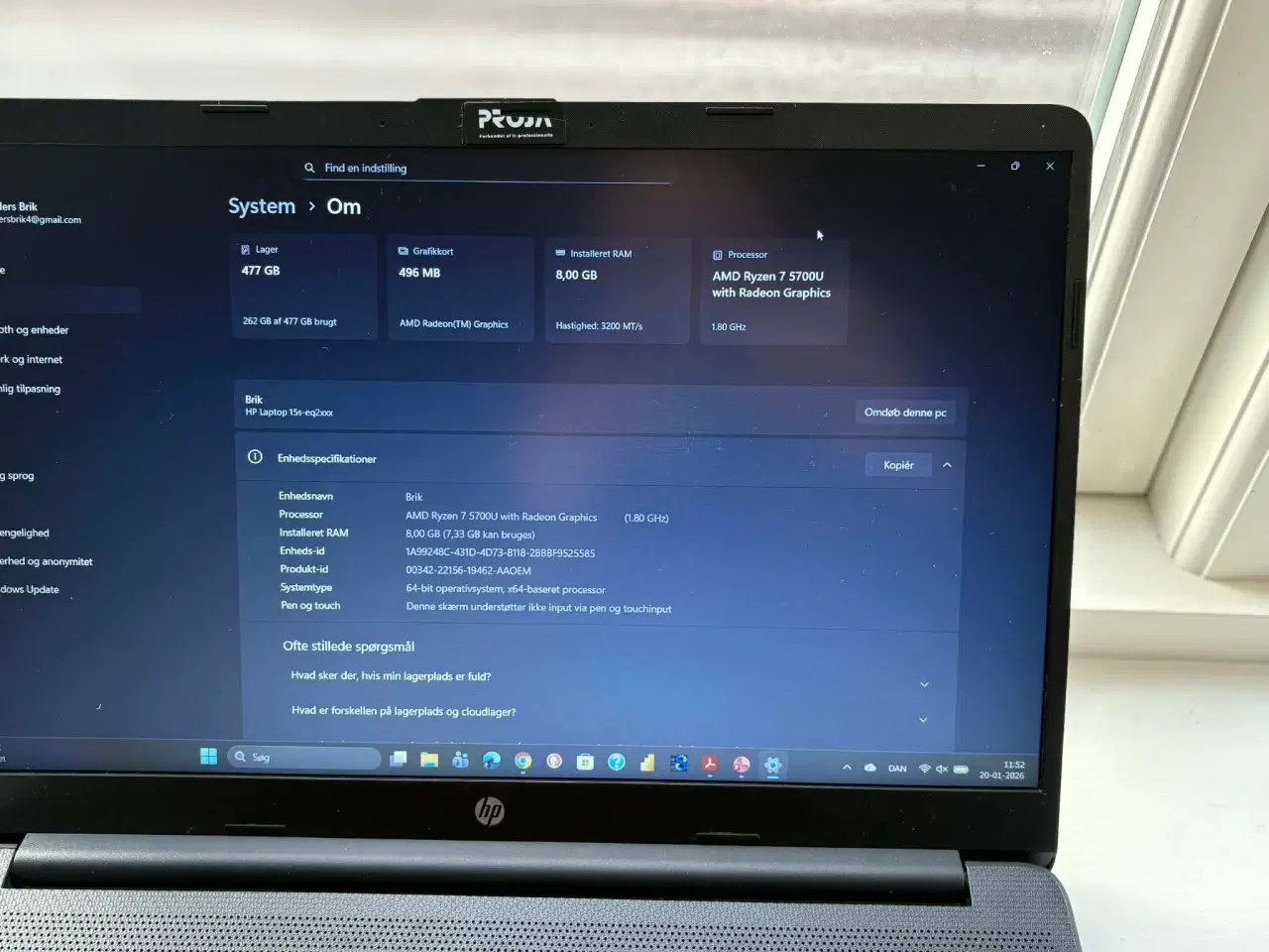 Billede 6 - HP bærbar computer sort