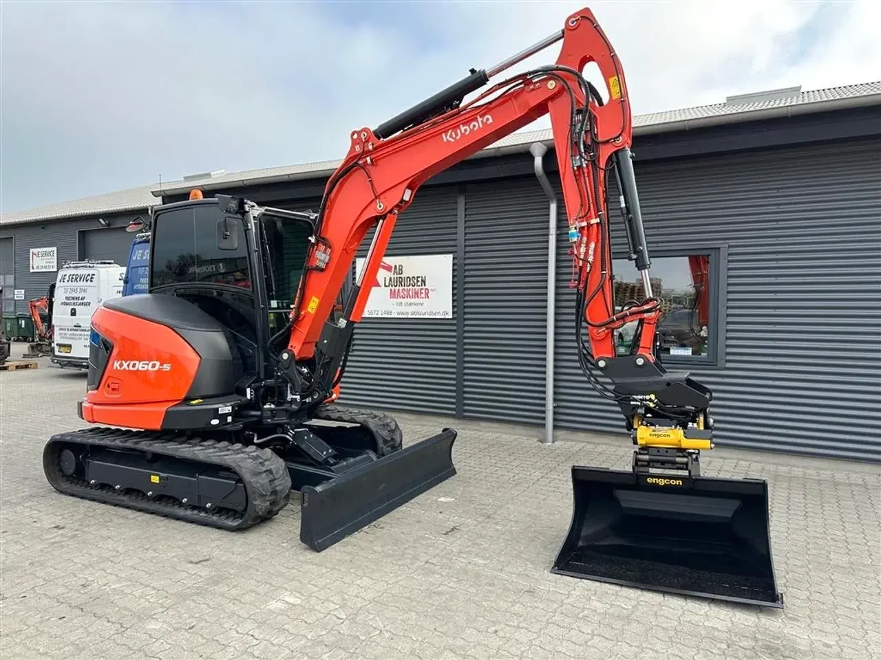 Billede 3 - Kubota KX060-5 Med aftageligt Engcon Tiltrotator