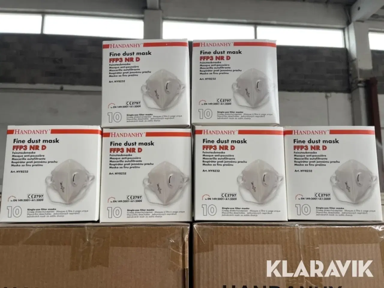 Billede 1 - Støv masker Handanhy FFP3 NR D 3 kasser af 12 æsker