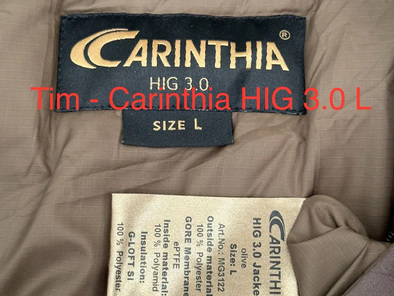 Billede 5 - Carinthia HIG 3.0 L 