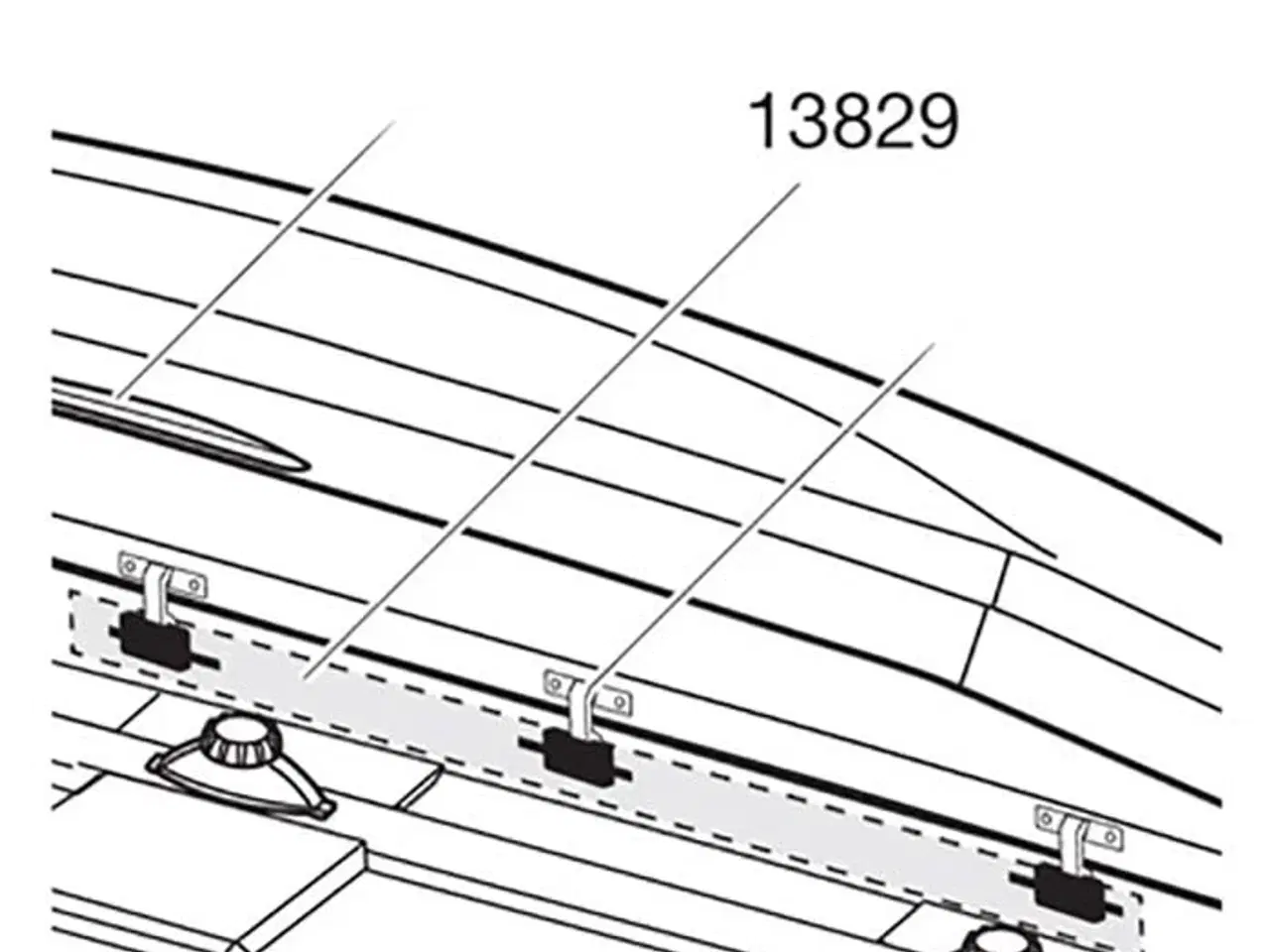 Billede 1 - Thule låseskinne til pacific 780