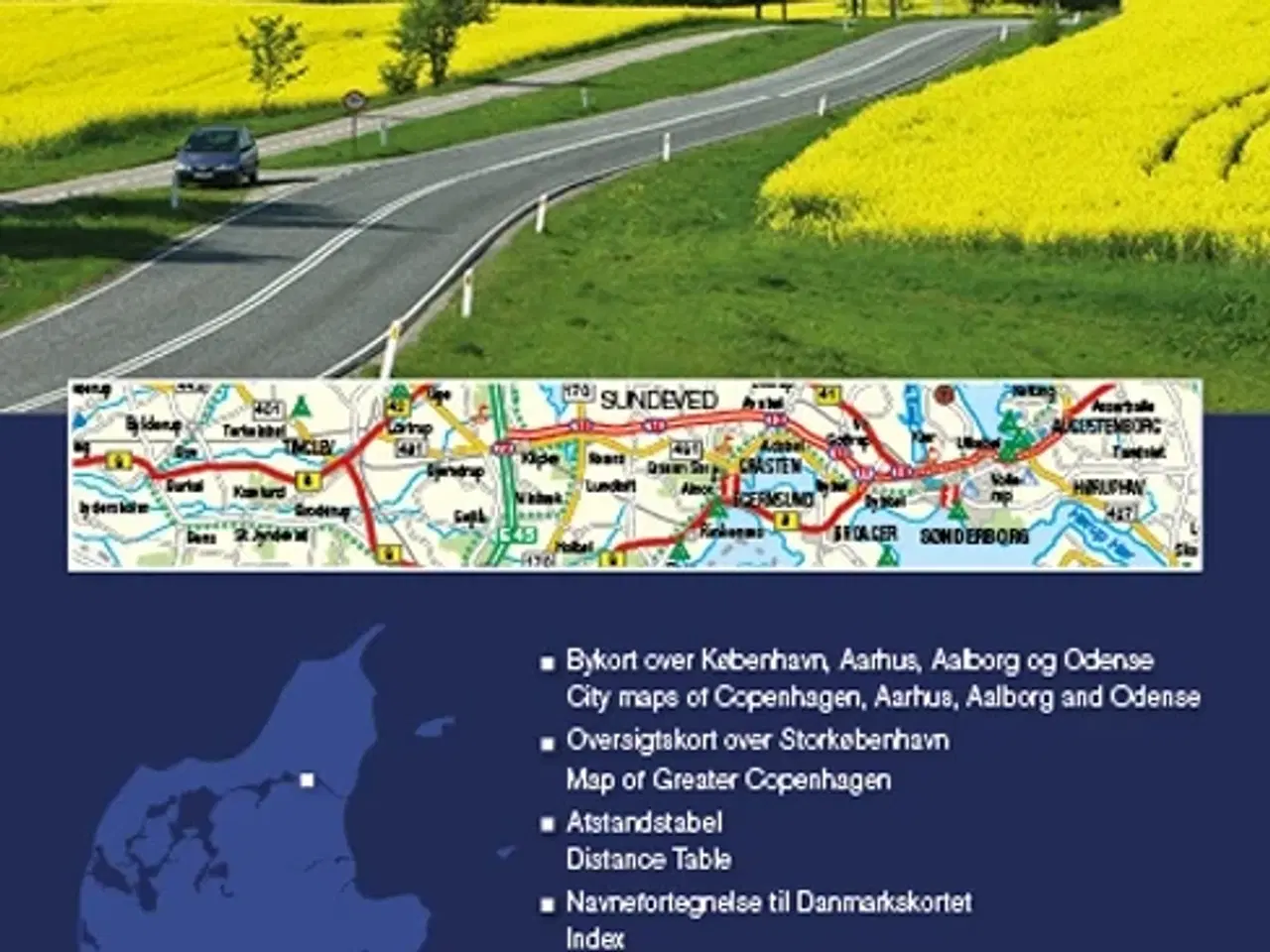 Billede 1 - Danmark fold ud-kort