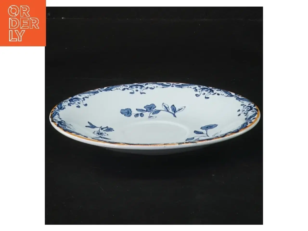 Billede 2 - Porcelænstallerken med blåt mønster (str. Ø 15 cm)