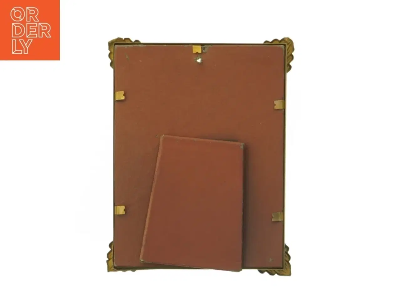 Billede 2 - Gammel fororamme med gulddetaljer (str. 17,5x13,5 cm)