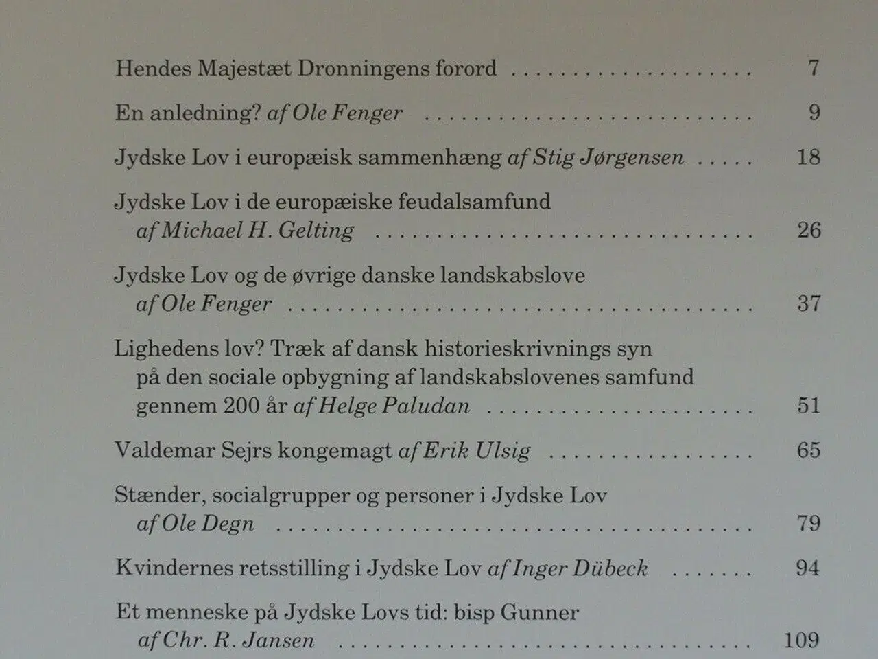 Billede 3 - jydske lov i 750 år, red. af ole fenger og chr. r.