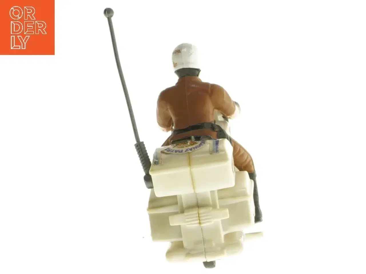 Billede 3 - Legetøjspolitimotorcykel med figur (str. 14 cm)