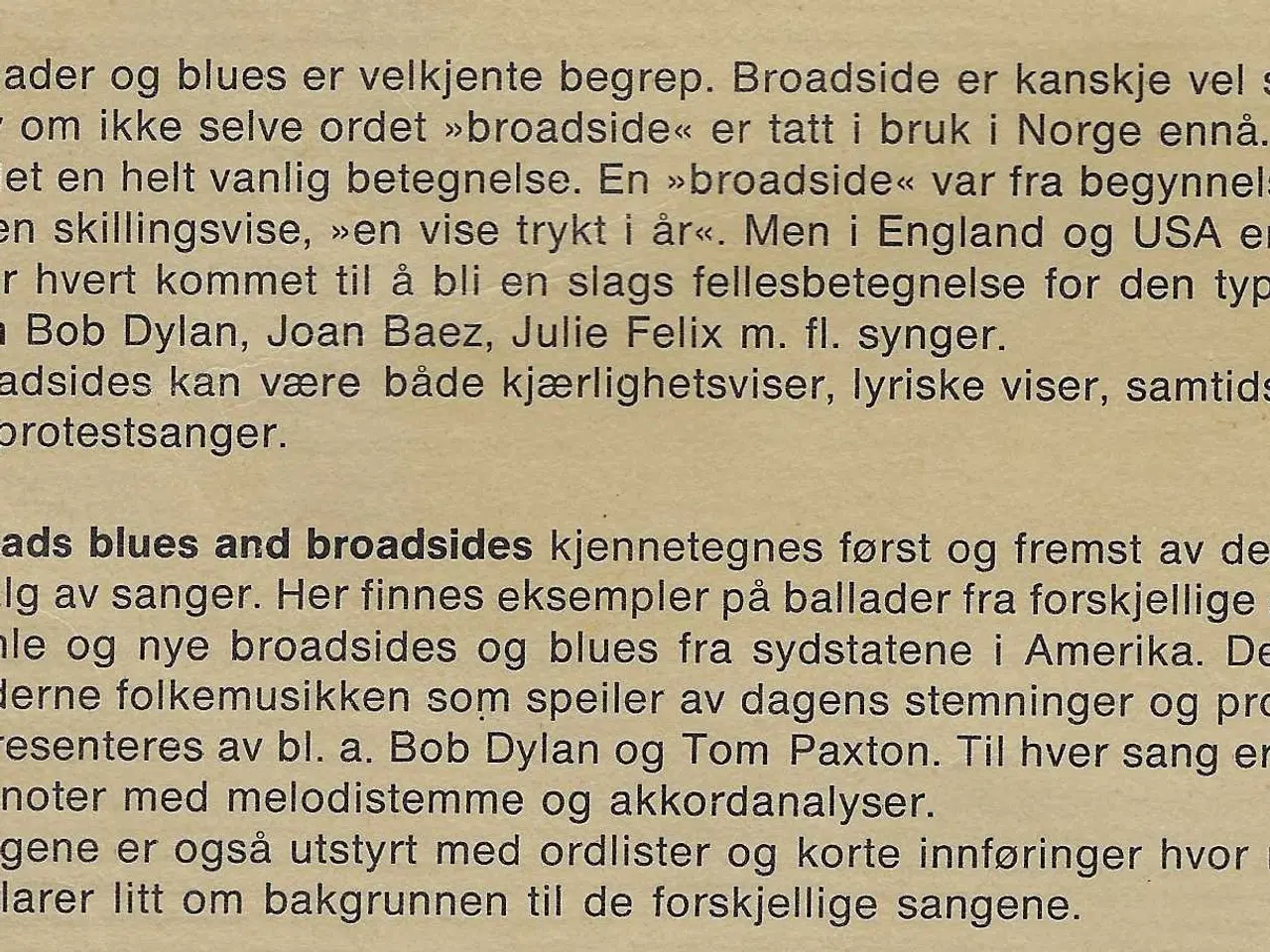 Billede 1 - Noder ballader