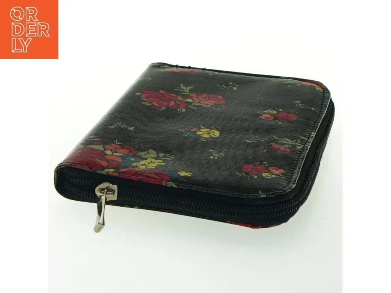 Billede 2 - Blomstret tegnebog (str. 21x13 cm)