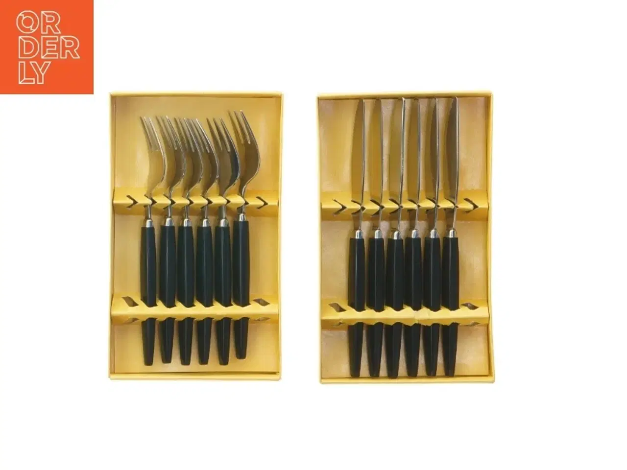 Billede 1 - Svensk retro frokostbestik 6 personer (str. 18 cm)