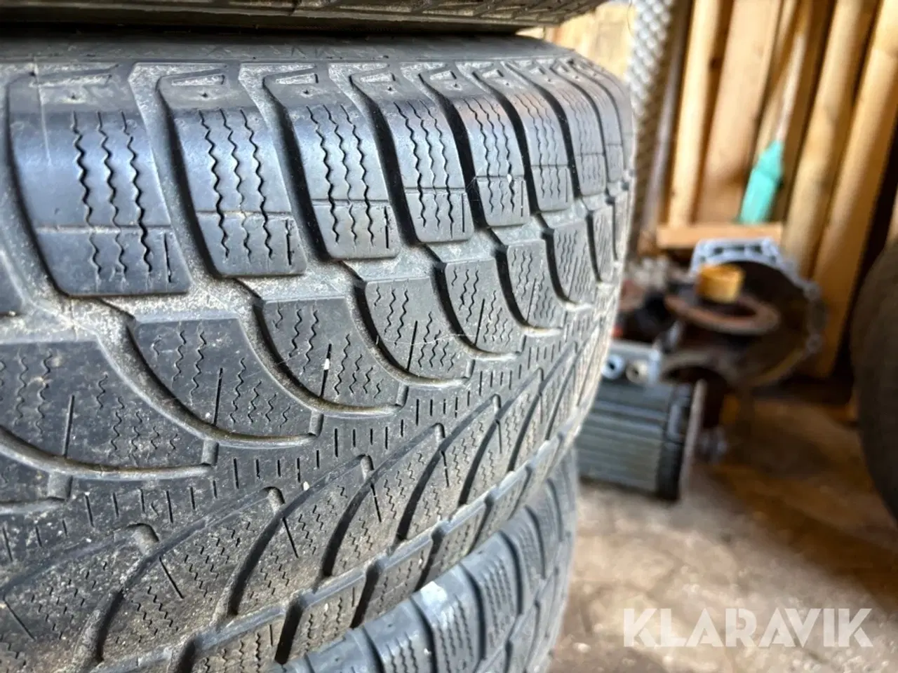 Billede 5 - Dæk på stålfælge Bridgestone Blizzak 4 stk