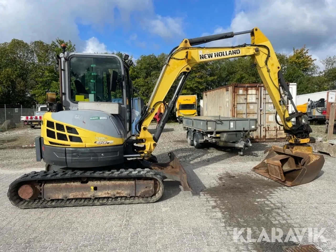 Billede 4 - Gravemaskine Newholland E50B SR med rotortilt