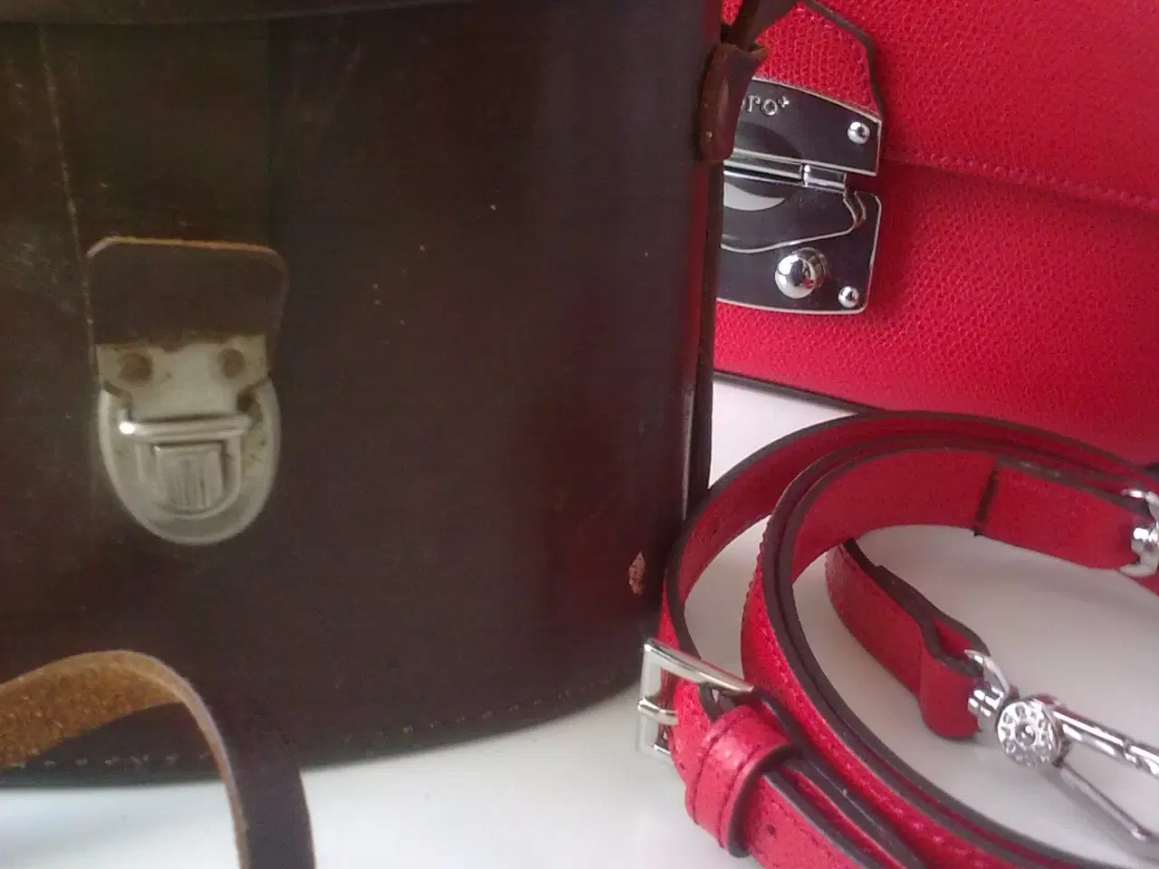 Billede 1 - LÆDER syet Abro NY el. VINTAGE ung brun upcycle