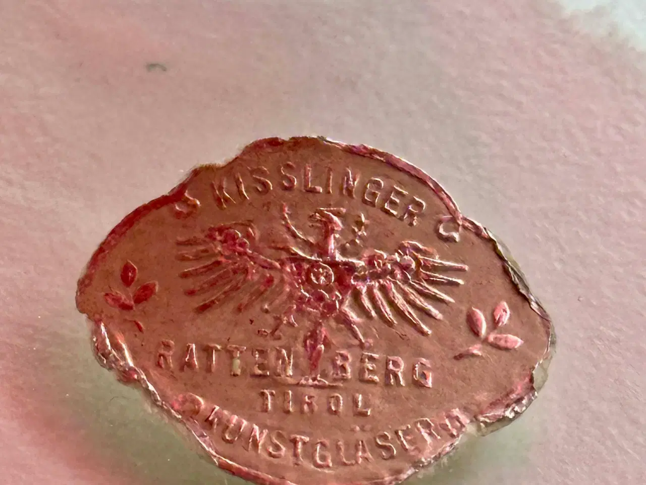 Billede 9 - Smukt vintage rød bøhmisk krystalglas fra 1963