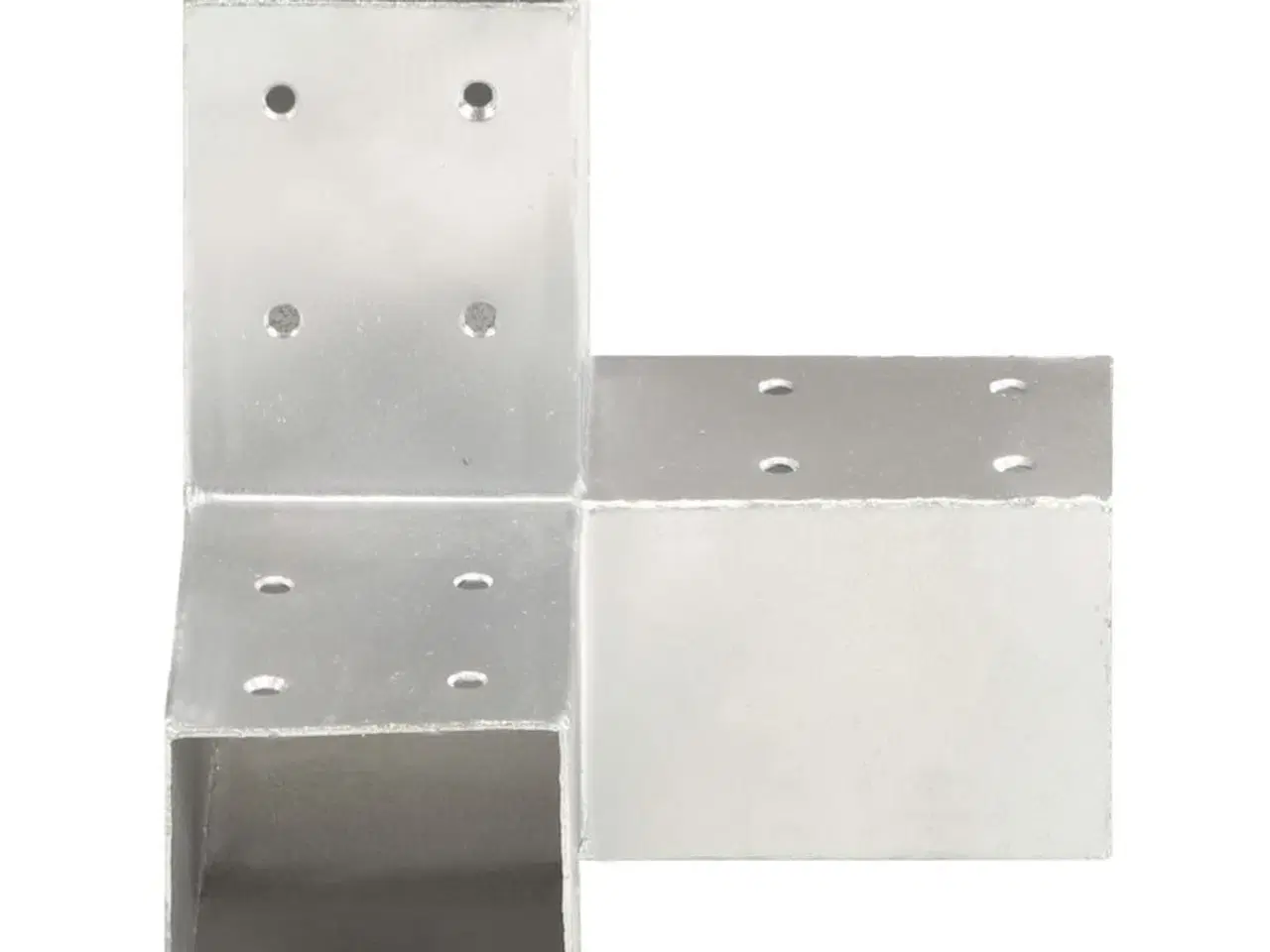 Billede 4 - Stolpebeslag Y-form 4 stk. 71x71 mm galvaniseret metal
